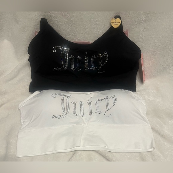 Juicy Couture Other - Juicy Couture 2 pack bra juicy bling white black 2x NWT